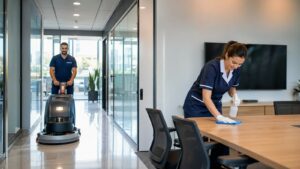 Prix du nettoyage de bureaux 2026 en Val d'Oise — équipe coordonnée et mutualisation