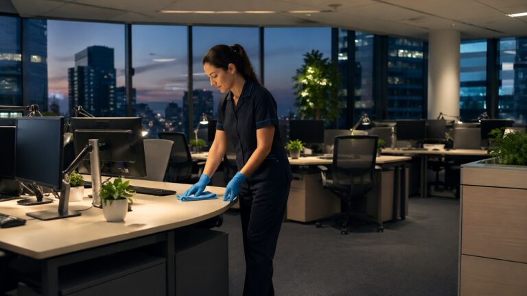 Appel d'offres propreté Val d'Oise — intervention nocturne en bureaux administratifs