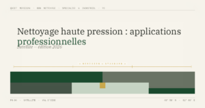 Nettoyage haute pression : applications professionnelles — illustration éditoriale BDN Nettoyage, Val d'Oise
