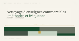 Nettoyage d'enseignes commerciales : méthodes et fréquence — illustration éditoriale BDN Nettoyage, Val d'Oise