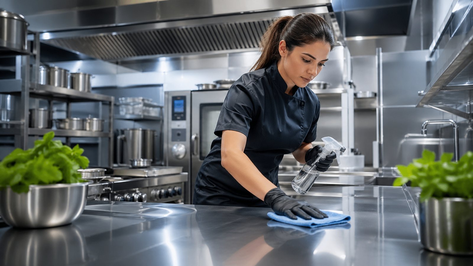 Cuisine de bureau à Cergy Grand Centre — espace nettoyé par les équipes BDN locales