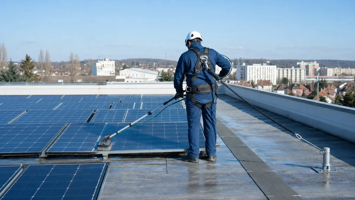 Nettoyage de panneaux solaires — BDN Nettoyage, Val d'Oise (95)
